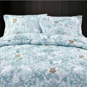 Pottery Barn Harry Potter Damask Comforter. Mystic Mint